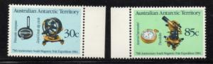 Australian Antarctic Territory Sc L56-7 1984 Magnetic Pole stamp set mint NH