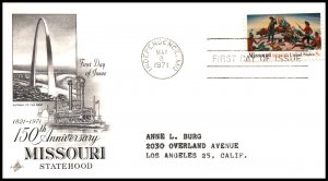 US 1426 Missouri Statehood Artcraft Typed FDC