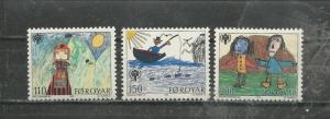 Faroe Islands Scott catalogue # 45-47 Mint NH