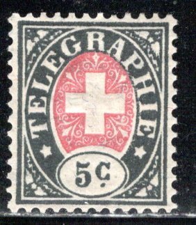 Switzerland Yvert&Tellier Telegraf # 1 A, mint hr, issued 1880