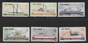 Cuba 936-941 Fishing Fleet set MNH