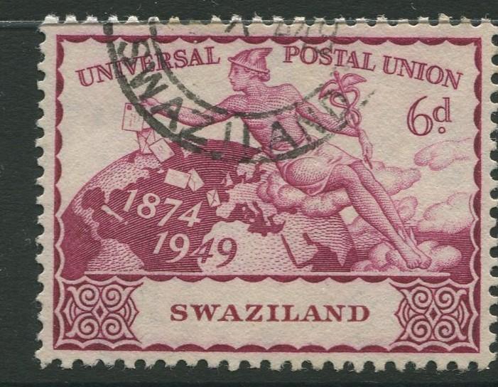 Swaziland - Scott 52 - UPU Issue - 1949 - FU - Single 6p Stamp