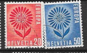 Switzerland #438-439  EUROPA  (U) CV $0.50