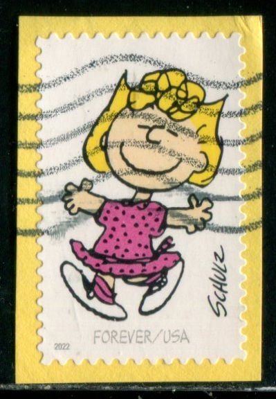 5726d US (60c) Charles M Schulz - Sally SA, used on paper