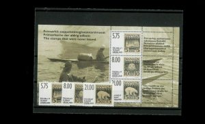 Greenland SC#'s 387-89a,472-73a. B30 & 30a MNH. Cat.50.35. Better Item