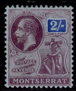 MONTSERRAT GV SG57, 2s purple & blue/blue, LH MINT. Cat £24.