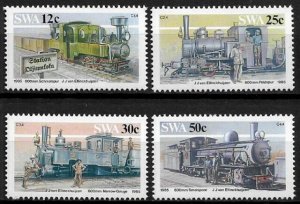 South West Africa #544-7 MNH Set - Trains