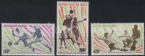 Mali stamp Football World Cup Eliminators set MNH 1977 Mi 604-606 WS12262