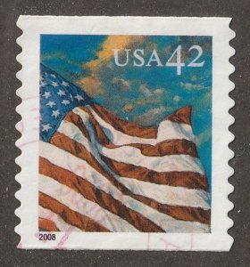USA, stamp,  Scott#4236, used, hinged, Flag