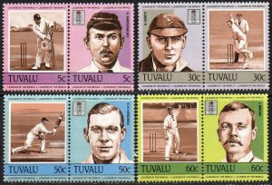 Tuvalu Sc #259-262 Mint Hinged pairs
