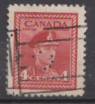 Canada Sc#254 Used - perfin