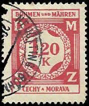 Bohemia and Moravia - O7 - Used - SCV0.25