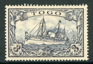 Germany 1900 Togo 3 Mark Yacht Unwmk Scott # 18 Mint E669