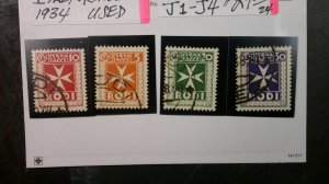 Italy Rhodes 1934 USED Postage Due Scott# J1-J4