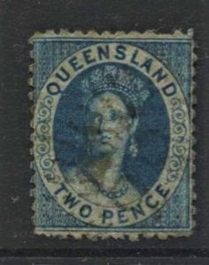 STAMP STATION PERTH -Queensland #? QV Def. Used -Wmk.68 Perf.12 1/4 X 12 1/4