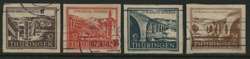 Germany Thuringia 1946 set used