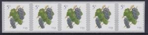 5038 Grapes Strip MNH