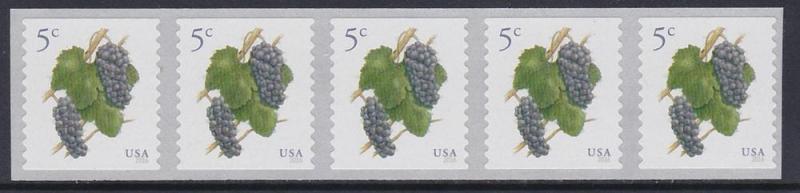 5038 Grapes Strip MNH