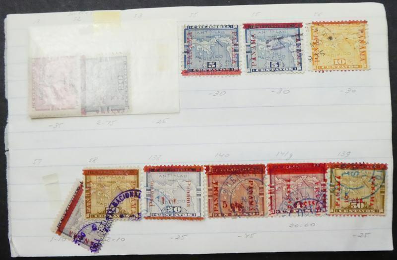 EDW1949SELL : PANAMA Interesting Mint & Used collection on Old Time approval pgs