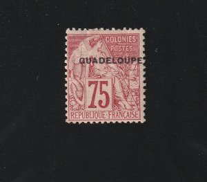 EDSROOM-13101 Guadeloupe 25 HR 1891 Key Stamp CV$130