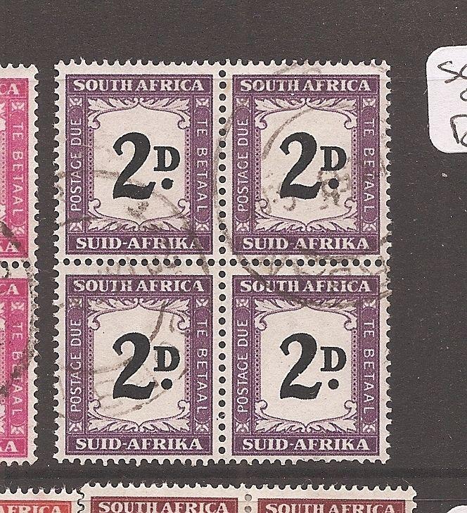 South Africa Postage Due SG D40 block of 4 VFU (1dcz)