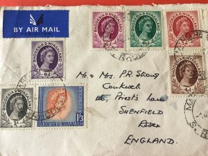 Rhodesia and Nyasaland 1964 to England Air Mail Stamp Cover R45716 