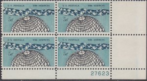 1237 Science Plate Block MNH