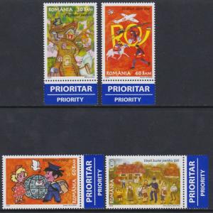 Romania 2005 Childrens Art Scott (4751-54) MNH