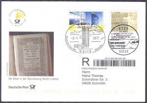 Germany 2017 Bible in Martin Luther's Translation Mi. 3277 FDC