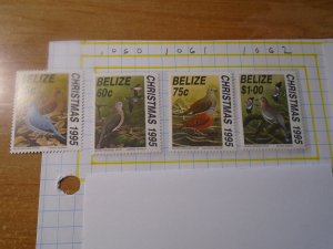 Belize  #  1059-62   MNH  Birds