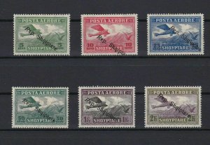 albania 1927 air  overprint mounted mint  hinged stamps ref r13340