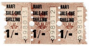 (I.B) Cinderella Collection : NAAFI Dividend Stamp 1/- 