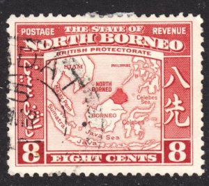 North Borneo Scott 198 F to VF used. Lot #B.  FREE...