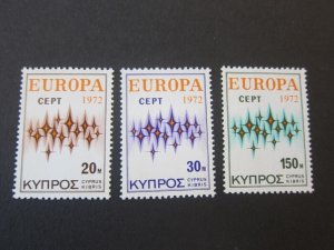 Cyprus 1972 Sc 380-82 set MNH