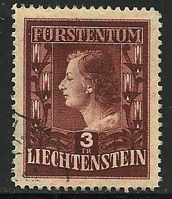 Liechtenstein # 260, Used. CV $ 110.00