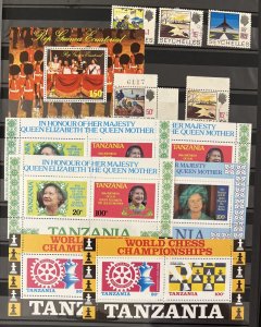 Barbados Tanzania NZ Jamaica Tristan Da Cunha Chess Royal QE M&U(250+) DA132