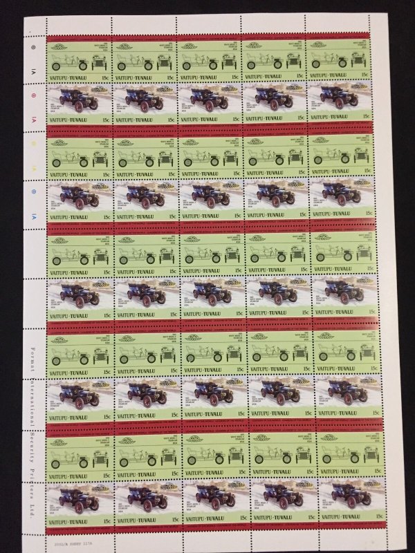 TUVALU Cars Automobiles Sheets x 8 MNH(400 Stamps)(BLK32) 