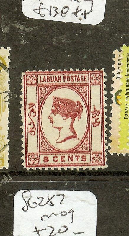 LABUAN (P2907B) QV 8C CAMEO KISS PRINT  SG7  MOG