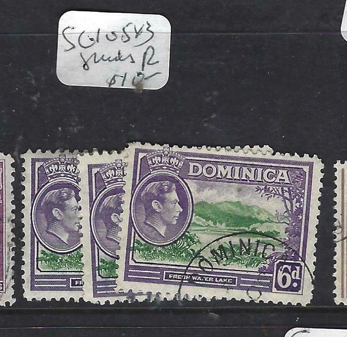 DOMINICA (PP1903B)  KGVI  6 D  SG 105B   X 3   SHADES       VFU