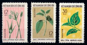Vietnam 1974 MNH Stamps Scott 739-741 Industrial Plants Fabrics