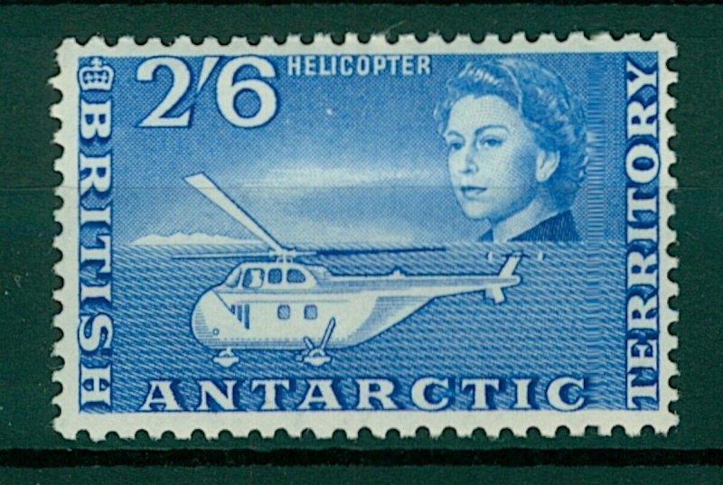 British Antarctic Territory QEII 1963 2/6d Helicopter sg12 (1v) Mint Stamp