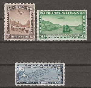 NEWFOUNDLAND 1931 SG 192/4 MNH Cat £85