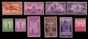 1940 Complete Commemorative Singles Set, MNH