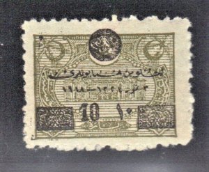 TURKEY SCOTT #568 MH 10pa on 2pa 1919