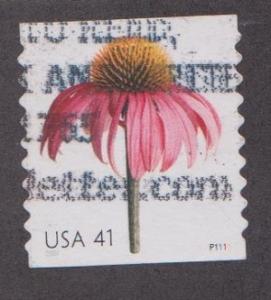 US #4170 Cone Flower Used PNC Single plate #P1111