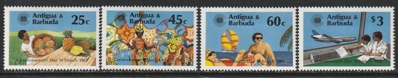 1983 Antigua - Sc 694-7 - MNH VF - 4 single - Commonwealth Day