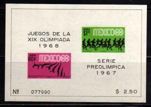 Mexico MNH Sc# C329a Olympics Imperf