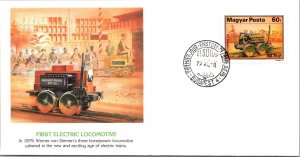 Hungary 1979 FDC - The First Electric Locomotive - Budapest - J8815