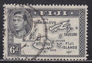 Fiji 135 Map of the Islands 1940