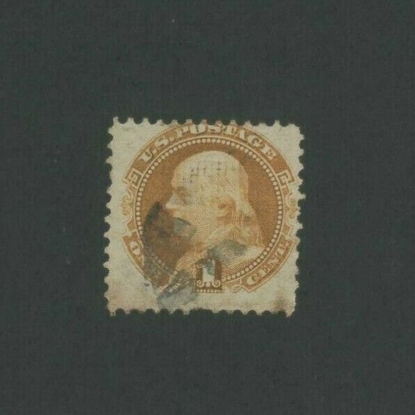 1869 United States Postage Stamp #112 Used Average Cork Postal Cancel